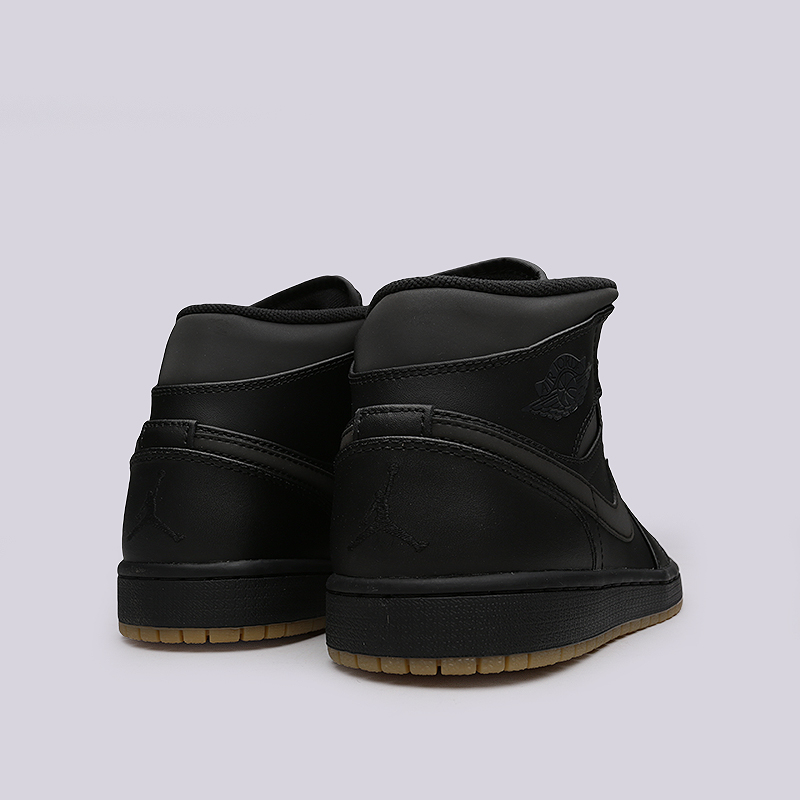 мужские черные кроссовки Jordan 1 Mid Winterized AA3992-002 - цена, описание, фото 4